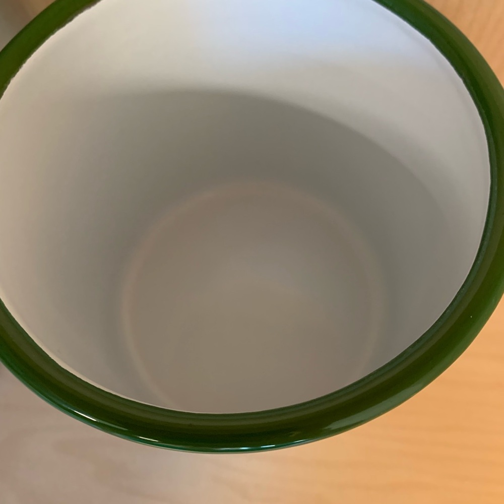 John Deere Metal Enameled Green and White Mug - Picture 3 of 4